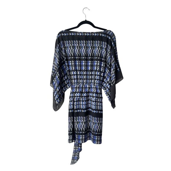 BCBG MAXAZRIA Mini Dress Size S Whimsigoth Fairy Grunge Batwing Sleeves Cocktail - Picture 6 of 11